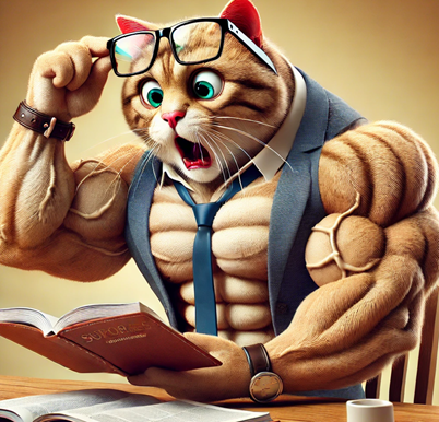 jacked cat looking shocked after discovering MSTY ETF has a triple digit dividend yield. 