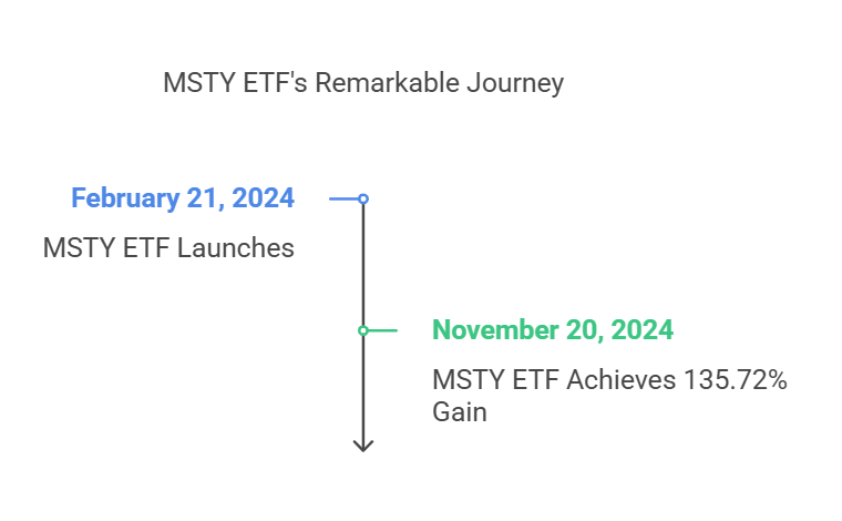 MSTY ETF's remarkable journey from Feb 2024 