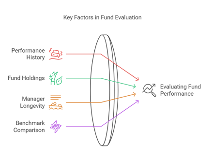 Diagram showing further considerations when assess fund performance and not just NAV