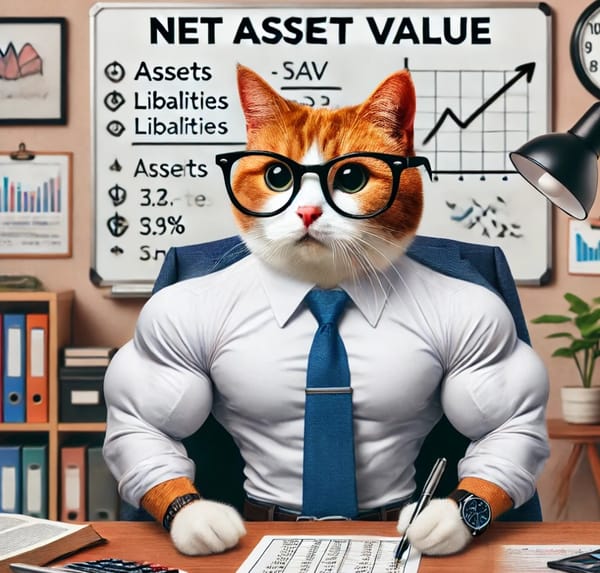 A jacked cat understanding NAV and how to maximise his income